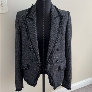 Veronica Beard Black and Silver Blazer
